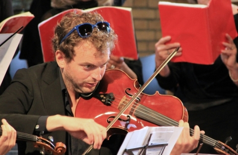 Repetitie met orkest 6